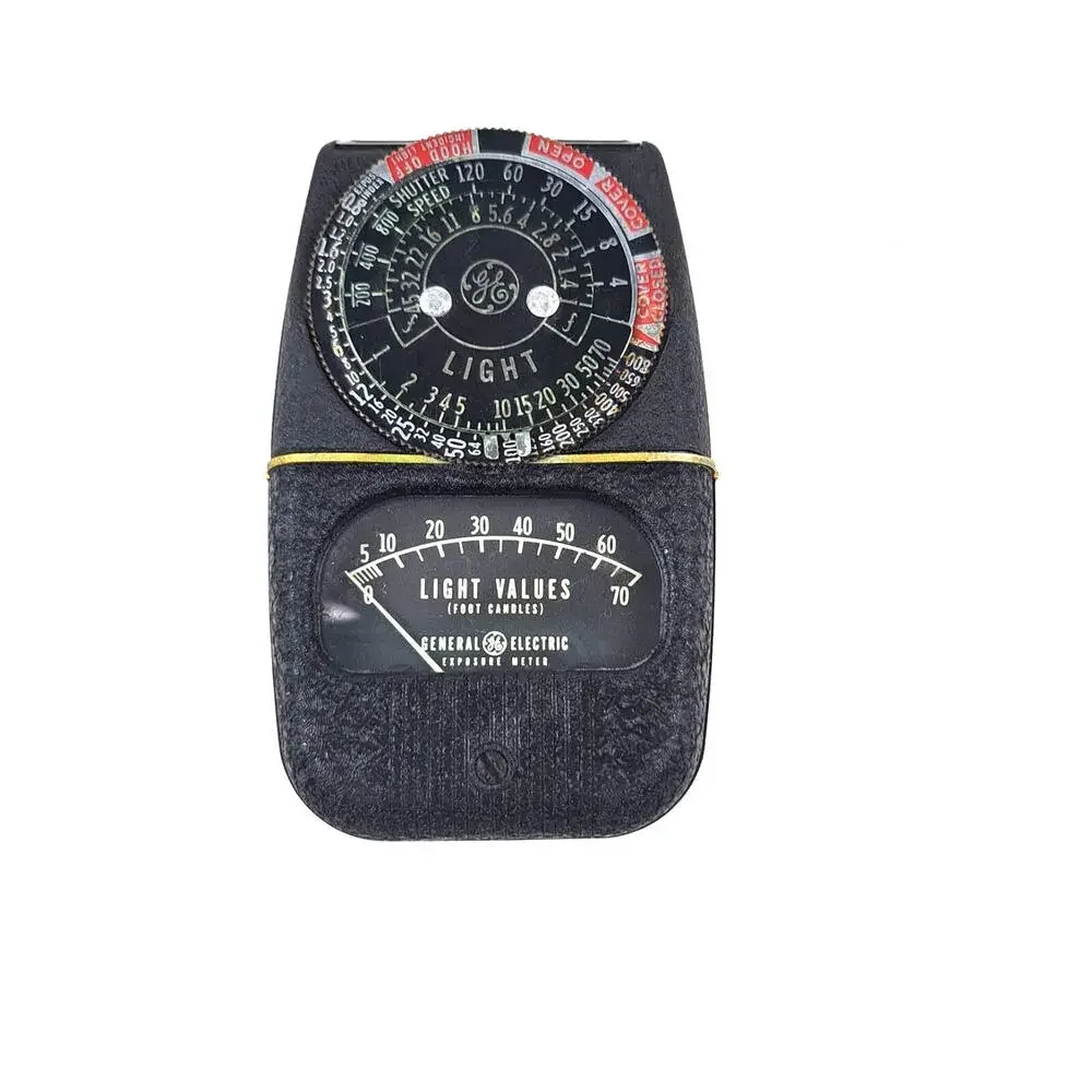 Vintage General Electric GE DW-58 Exposure Meter Light Meter with Leather Case
